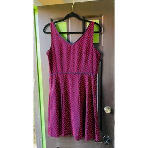 Tommy Hilfiger red and blue pattern dress size 8￼